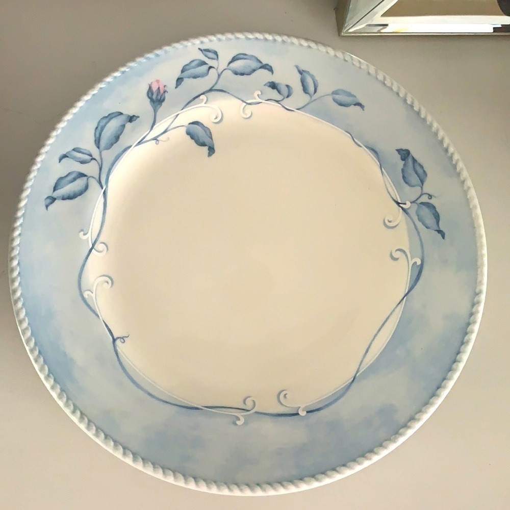 Lenox Swedish Lodge Swedish rose dinner plate blue - Picture 1 of 9